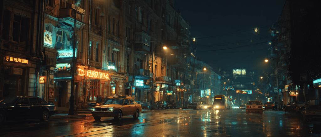 Архітектура києва в стилі кіберпанк midjourney 2