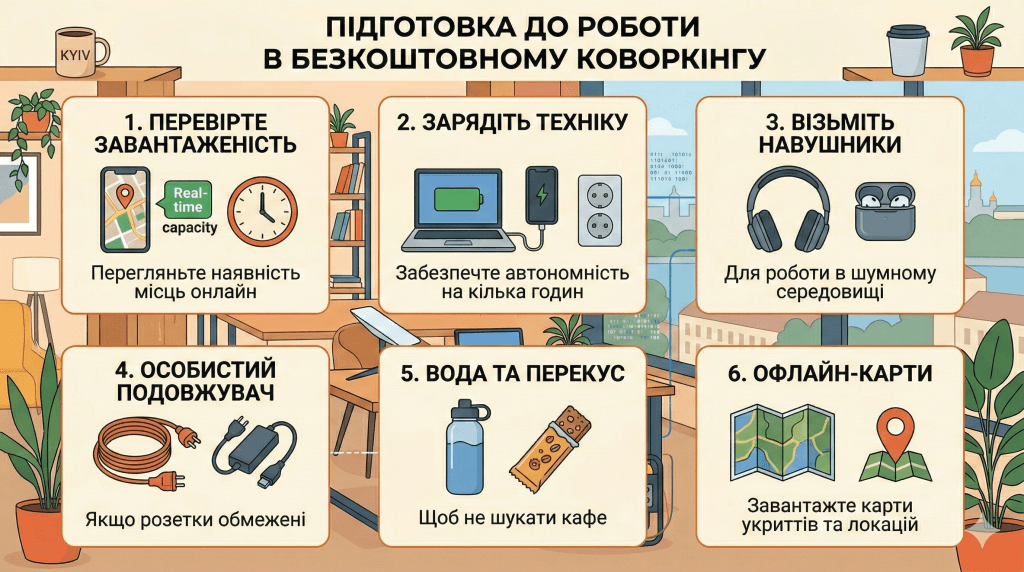 Правильна підготовка до роботи в коворкінгу