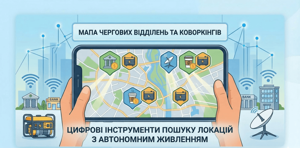Цифрові інструменти пошуку локацій з автономним живленням