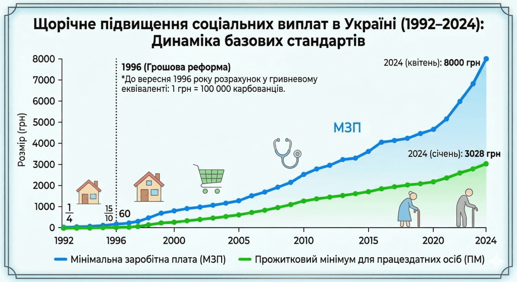 щорічне підвищення соціальних виплат