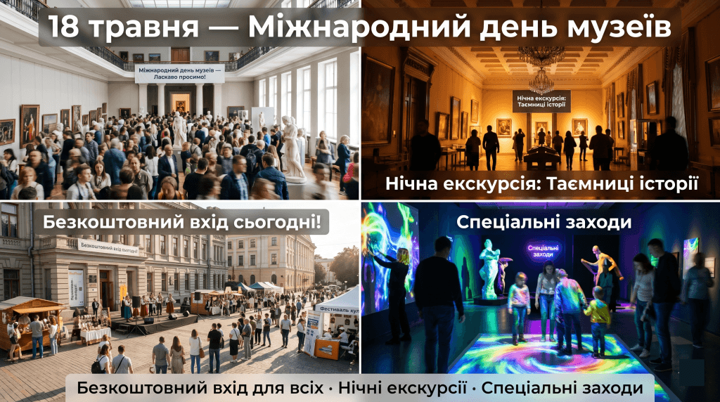 безкоштовний вхід до музеїв коли буває — 18 травня Міжнародний день музеїв відчинені двері