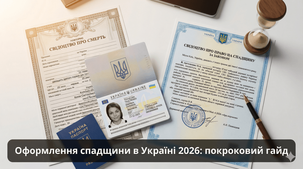 как оформить наследство в Украине пошагово 2026 - документы нотариус чек-лист