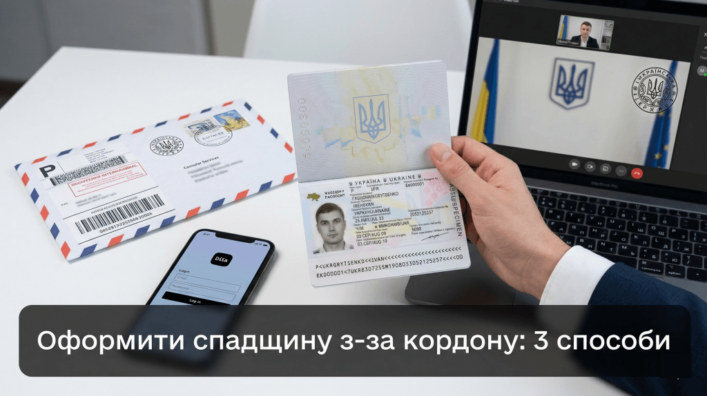 как оформить наследство находясь за границей Украина - доверенность почта консульство